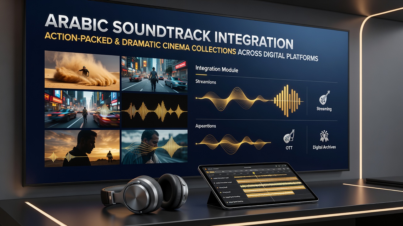 Behind-the-scenes view of Arabic dubbing studio for cinematic action sequences