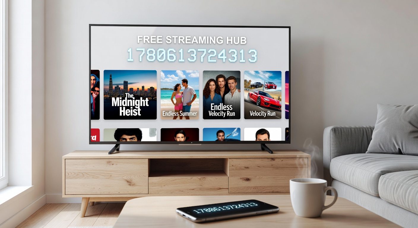 Users accessing free streaming services on laptops and tablets in a shared living space
