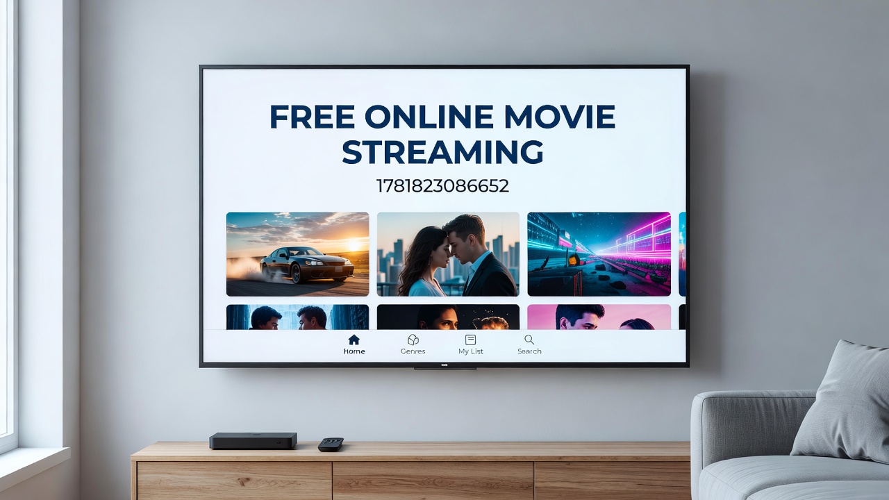 Users accessing free online movie streaming on various devices