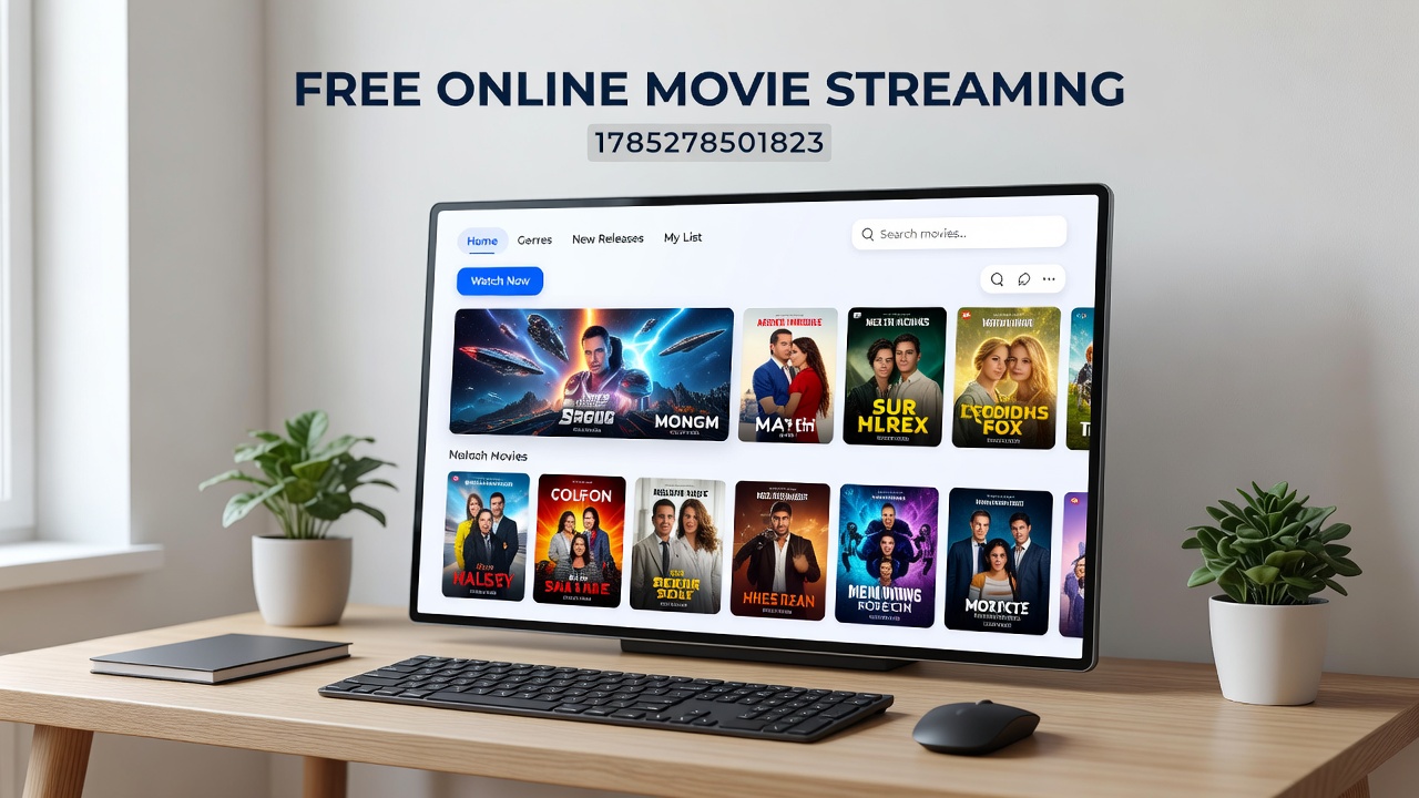 Mid-article view of users accessing free movie streams on various devices including phones and tablets