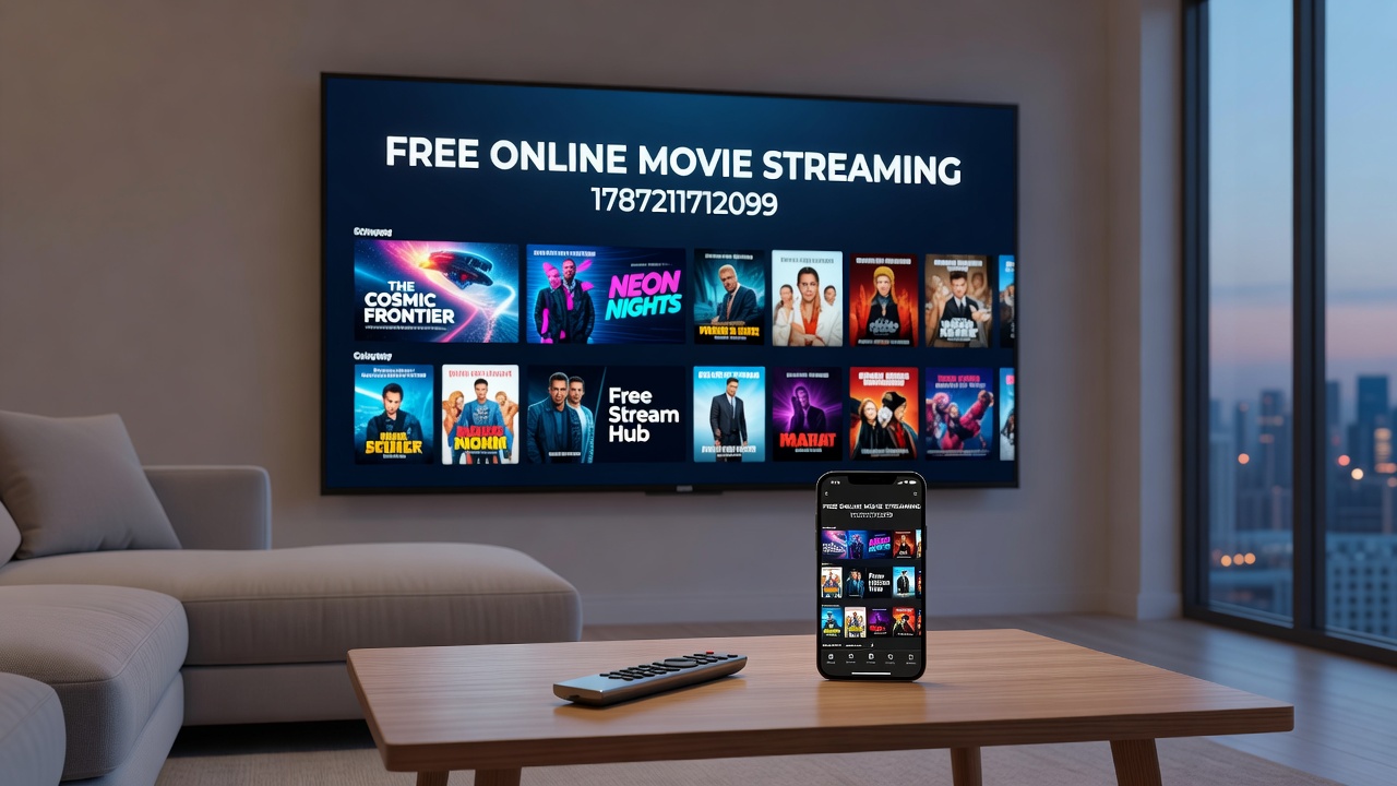 User interface examples from free streaming platforms showing navigation and ad placements