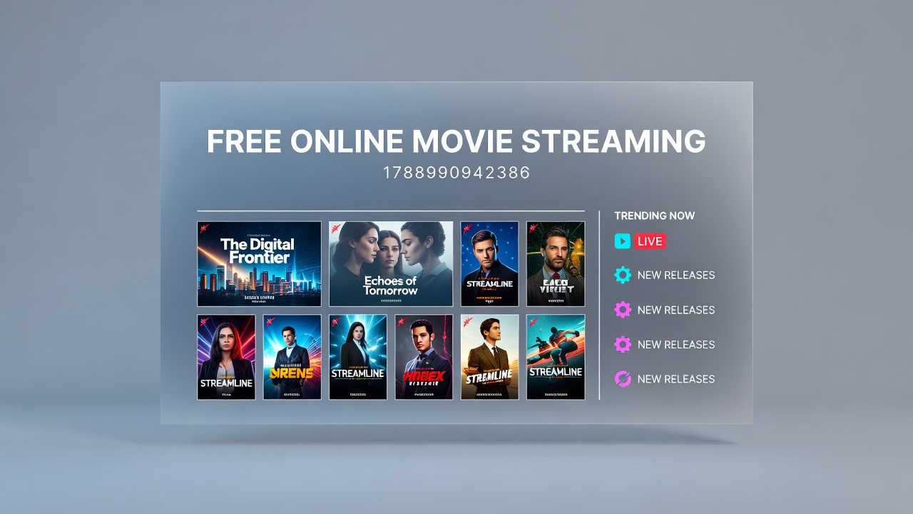 Users engaging with free movie streaming on different devices including tablets and smartphones